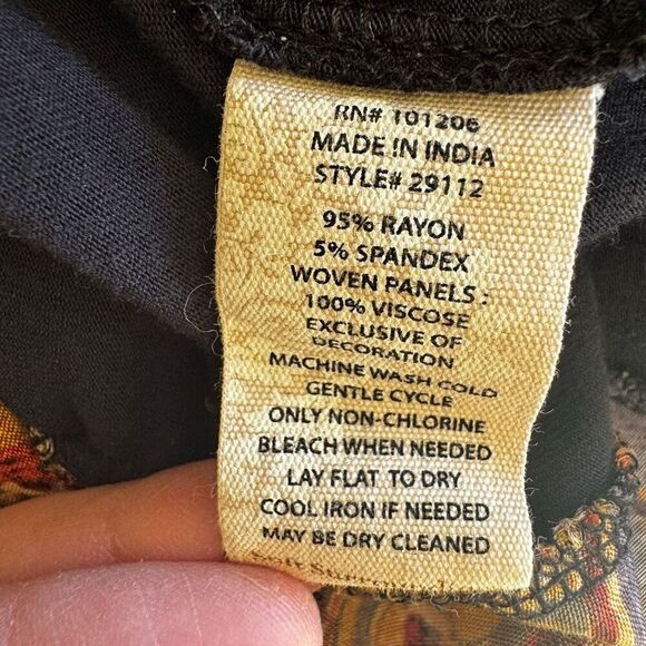 Soft Surroundings Embroidery Floral Inserts Long Sleeves SZ L # 2366 - Picture 10 of 12